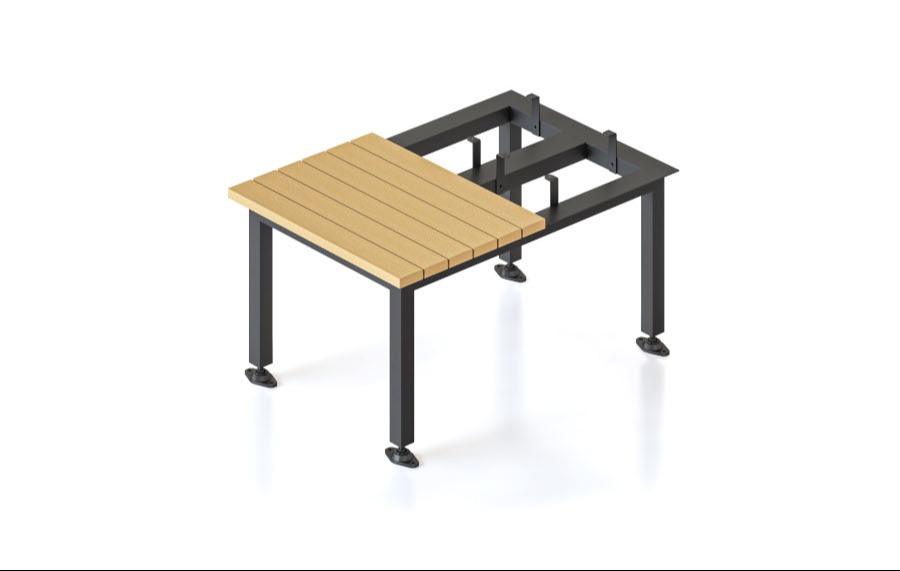 Locker Seat & Stand GSS610 bank of 2 Locker Seat & Stand GSS610 bank of 2